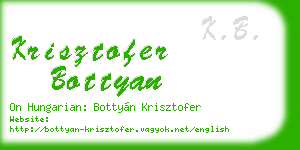 krisztofer bottyan business card